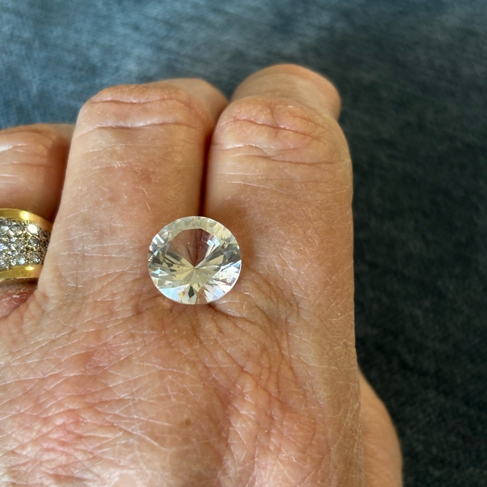 4.50CT Danburite-Diamond Cut-12MM-Loose Stone - Picture 3 of 7